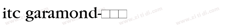itc garamond字体转换